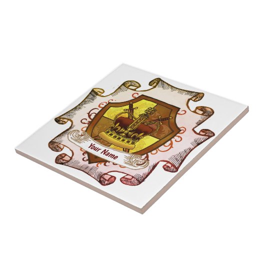 クラウン家紋姓 タイル (側面)