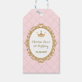 クラウン王室のプリンセス誕生日パーティー好意ギフトラベル ギフトタグ