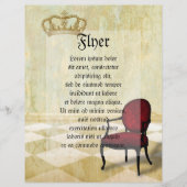 クラウン王室の付き小型椅子 チラシ (正面)