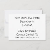 クラウン王室の宝石招待状 招待状 (裏面)