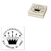 クラウン王室の差出人住所スタンプ ラバースタンプ (押印)