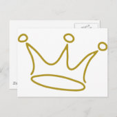 クラウン金ゴールド-2 ポストカード (正面/裏面)