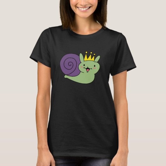 クラウン・カタツムリ・レディースTシャツ Tシャツ (正面)