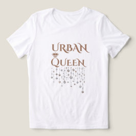 クラウン・クイーン・レアダイヤモンド・タン・レディース・トリブレンド トライブレンドTシャツ