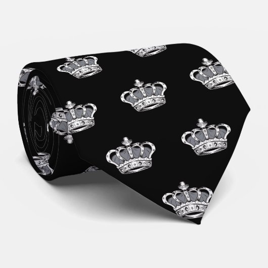 クラウン – グレー ネクタイ (ロール)