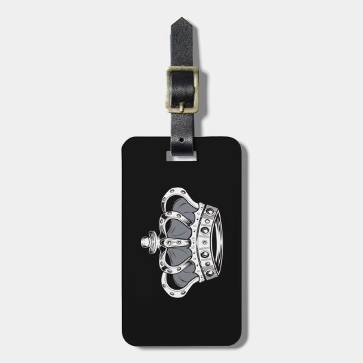 クラウン – グレー ラゲッジタグ (正面縦)