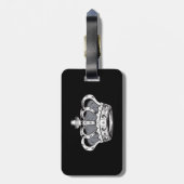 クラウン – グレー ラゲッジタグ (裏面縦)