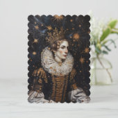 クラウン・ジョセフィン・フラット招待状 12.7 cm x 17.8 cm 招待状 (スタンド正面)