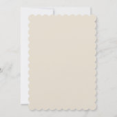 クラウン・ジョセフィン・フラット招待状 12.7 cm x 17.8 cm 招待状 (裏面)