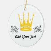クラウン セラミックオーナメント (左)