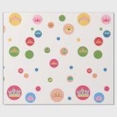 クラウン&ドットラッピング紙 ラッピングペーパー (フラット)
