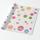クラウン&ドットラッピング紙 ラッピングペーパー (アンロールド)