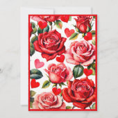 クラウン&バラクイーンオブハートブライダルシャワー 招待状 (正面)