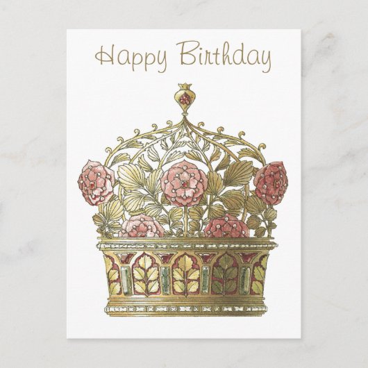 クラウン(バラ) ポストカード (正面)