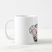 クラウン – ピンク コーヒーマグカップ (左)