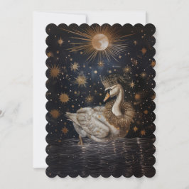 クラウン - フラット  12.7 cm x 17.8 cm  招待状サイズ 招待状