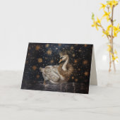 クラウン - 折り畳まれたグリーティングカード カード (黄色い花)