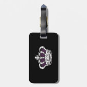 クラウン – 紫 ラゲッジタグ (裏面縦)