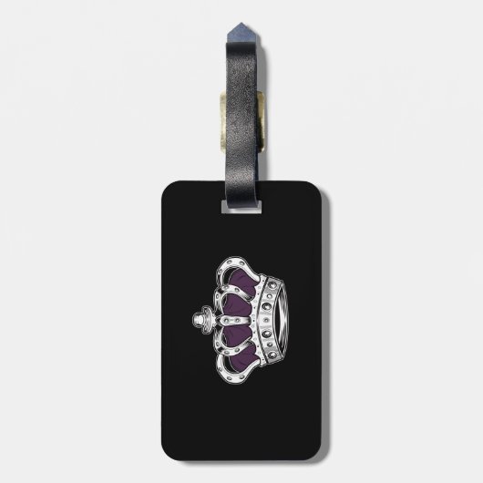クラウン – 紫 ラゲッジタグ (裏面縦)