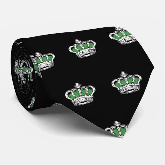 クラウン – 緑 ネクタイ (ロール)