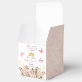 クラウン |蝶フローラプリンセスベビーシャワー フェイバーボックス (オープン)