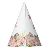 クラウン |蝶フローラプリンセス1st Birthday パーティーハット (裏面)