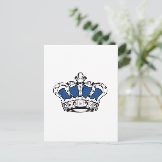 クラウン – 青  ポストカード (スタンド正面)