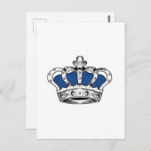 クラウン – 青  ポストカード (正面/裏面)
