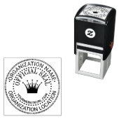 クラウン#4一般カスタム公式シール名場所URL セルフインキングスタンプ (インサイチュ)