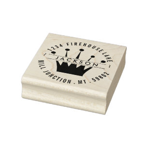 クラウ王室のン差出人住所スタンプ ラバースタンプ