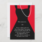 クラエレガントシフォーマルーブラックレッドタキシード 招待状 (裏面)