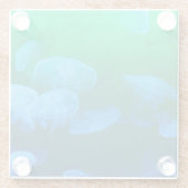 クラカッコいいゲ緑青グラデーション ガラスコースター (裏面)