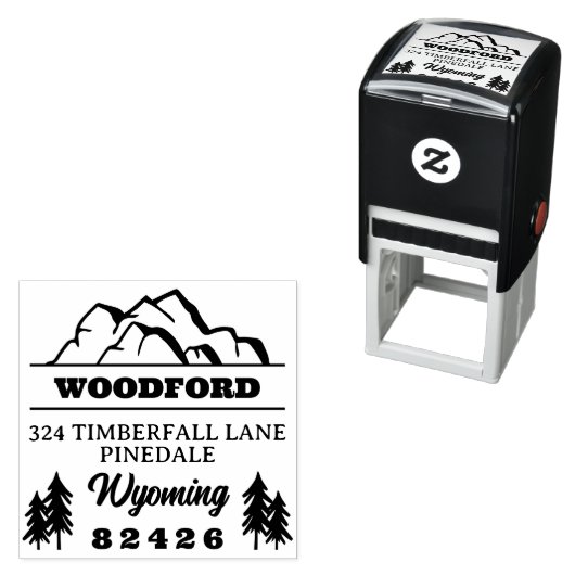 クラギーマウンテントップス&スプルセス素朴レトロ セルフインキングスタンプ (インサイチュ)