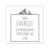 クラギー険しいマウンテンピーク差出人住所 セルフインキングスタンプ (デザイン)