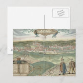 クラクウの地図, 'Civitates Orbis Terrarum'からの'by ポストカード (正面/裏面)