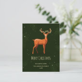 クラクションにガランズを巻いたメリークリスマスディアー シーズンカード (スタンド正面)