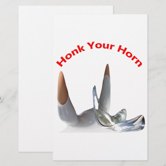 クラクション 便箋 (正面/裏面)