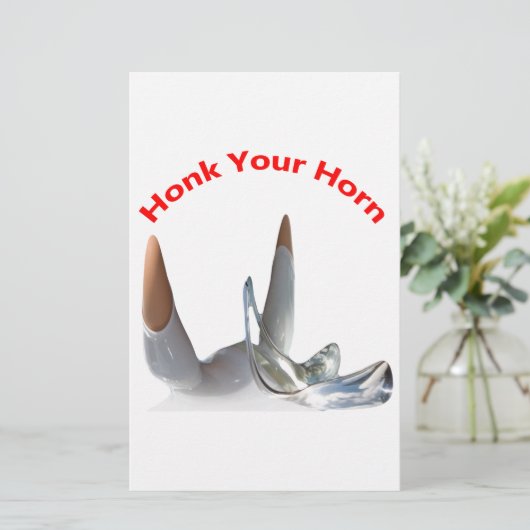 クラクション 便箋 (スタンド正面)