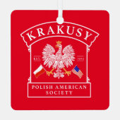 クラクシージポーランドアメリカンソサエティ金属オーナメント メタルオーナメント (裏面)