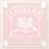 クラクシー・ポーランドアメリカン・ソサエティ・グラス・コースター ガラスコースター (裏面)