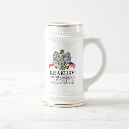 クラクシー・ポーランドアメリカン・ソサエティ・ビールシュタイン ビールジョッキ