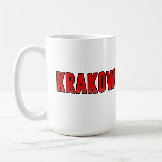 クラクフが大好き コーヒーマグカップ (左)