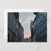 クラクフオールドタウンウィズシティ文字 ポストカード (正面/裏面)