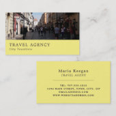 クラクフオールドタウン、ポーランド、旅行代理店 名刺 (正面/裏面)