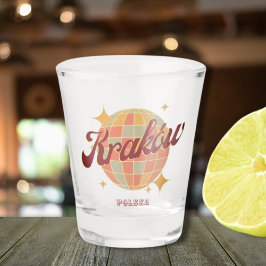 クラクフクラクフシティポーランドレトロヴィンテージハガキ ショットグラス