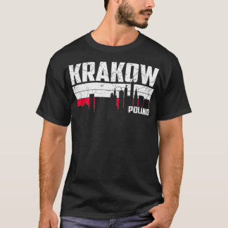 クラクフスカイラインポーランドバケーション Tシャツ