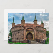 クラクフポーランドバービカンフォート ポストカード (正面/裏面)