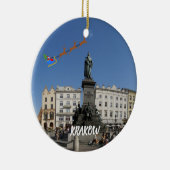 クラクフポーランドパノラマクリスマスオーナメント セラミックオーナメント (右)
