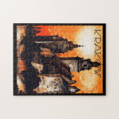 クラクフポーランド旅行ポスターパズル ジグソーパズル (横)