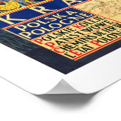 クラクフヴィンテージ旅行 ポスター (角)